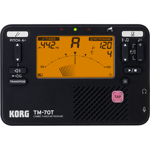 Korg TM70T-BK Combo Tuner Metronome - Black