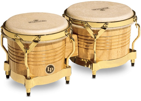 LP M201-AW Matador Wood Bongos, Natural/Gold Tone