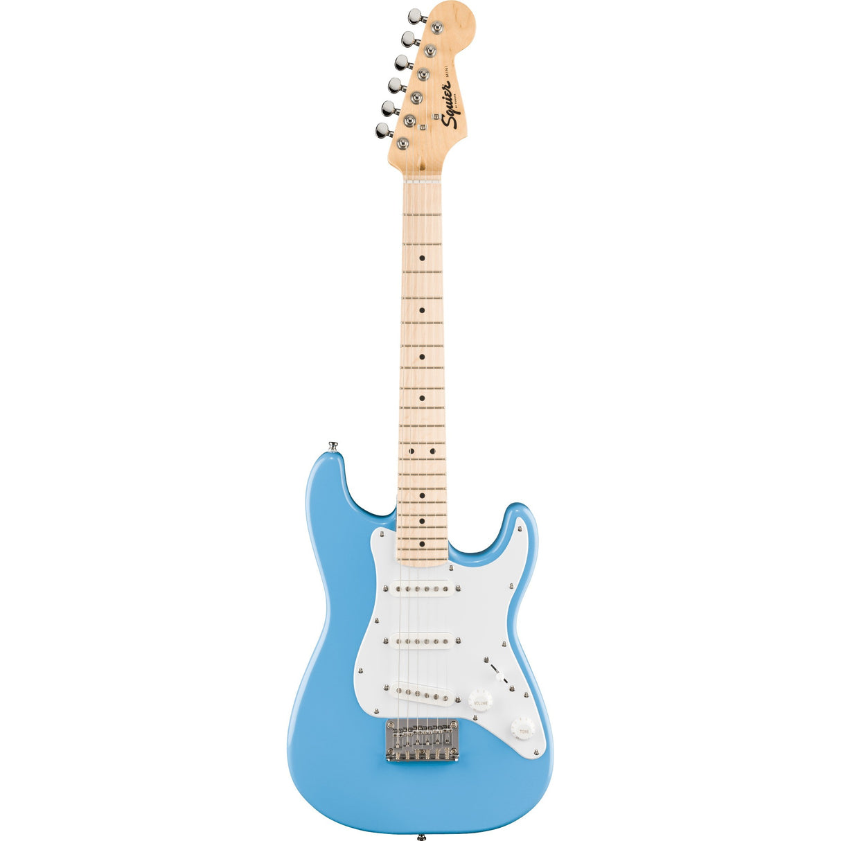 Squier Mini Stratocaster Electric Guitar, Maple Fingerboard - California Blue