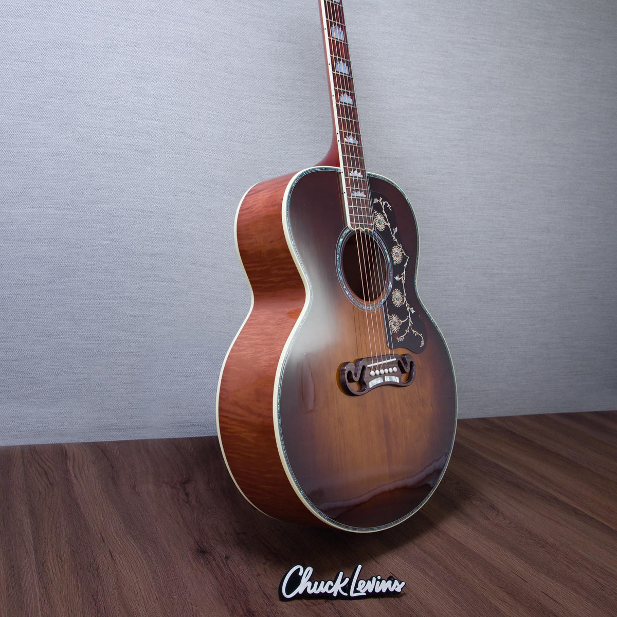 Gibson Limited Edition Custom Shop SJ-200 Anniversary Maple/Bearclaw Sitka Spruce Acoustic Electric Guitar - Cremona Burst - #22166019