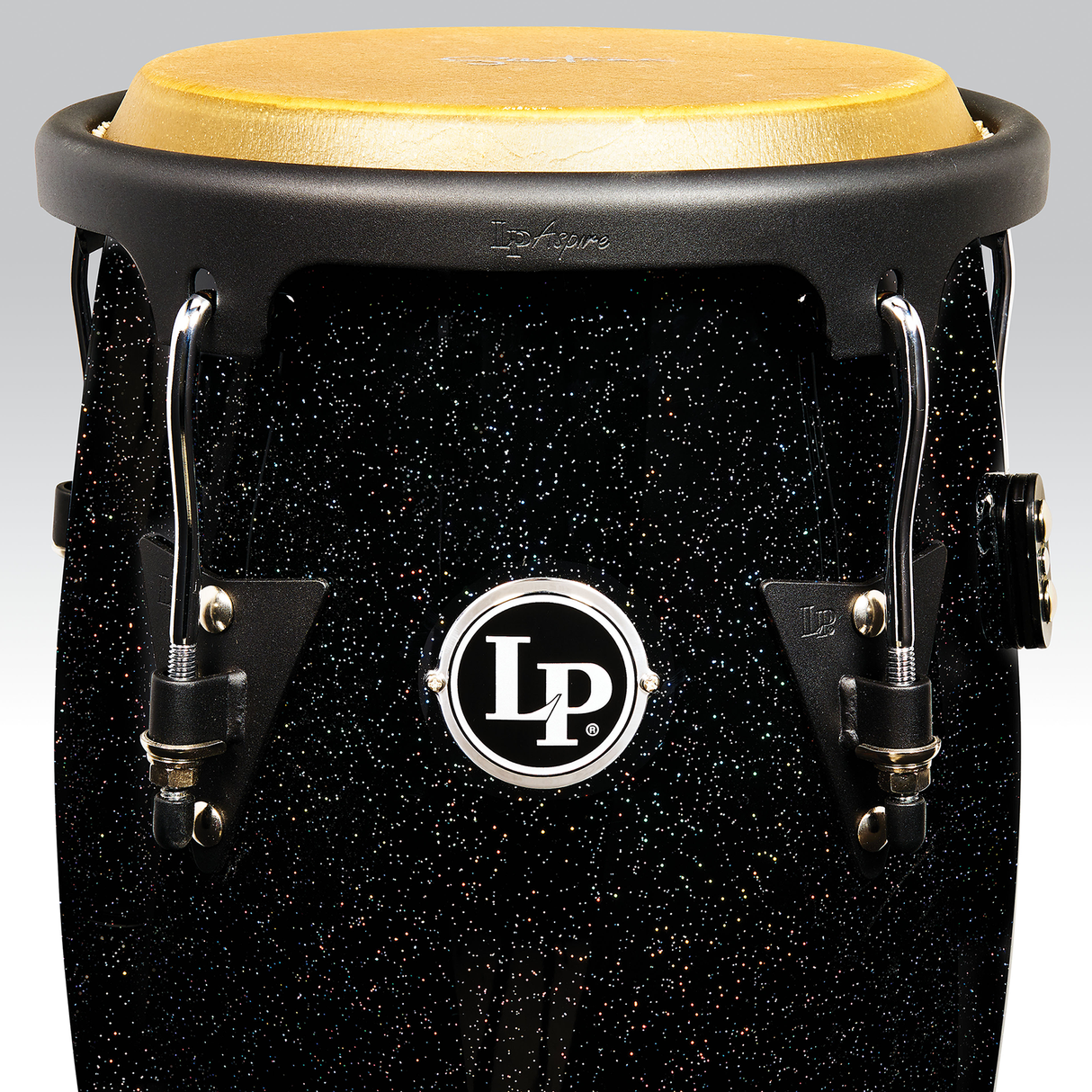 LP Carlos Santana Aspire Black Magic Conga Set with Double Stand - Oak