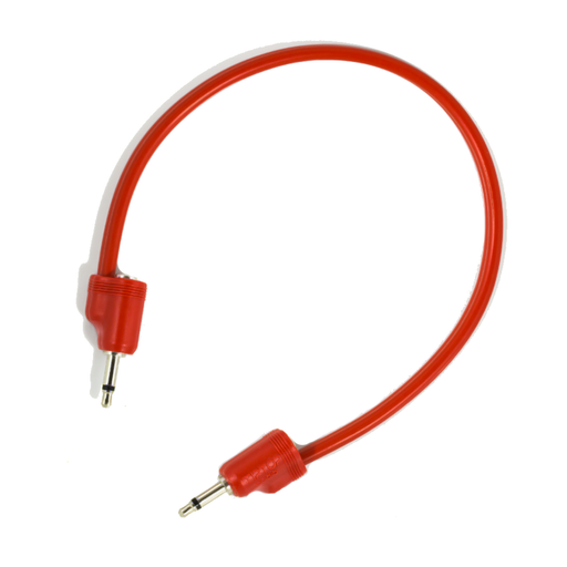 Tiptop Audio Stackcable 3.5mm Eurorack Patch Cable, Red - 30 cm