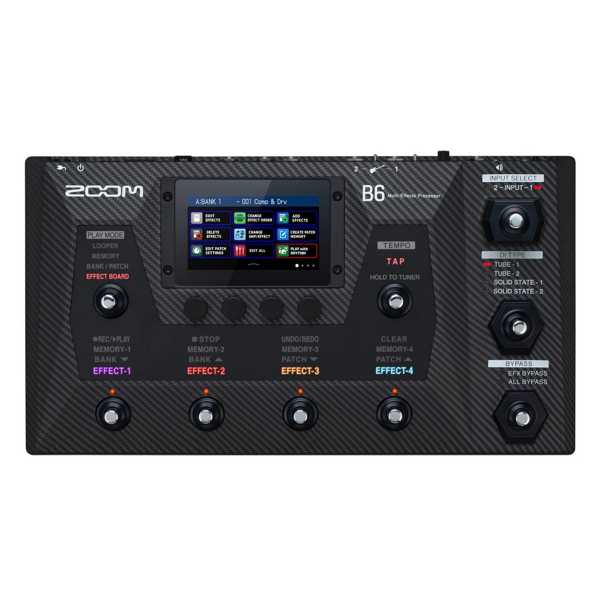 ベース ZOOM B6 Bass Multi-Effects Processor Zoom B6 Bass Multi-Effects Processor – Chuck Levin's Washington