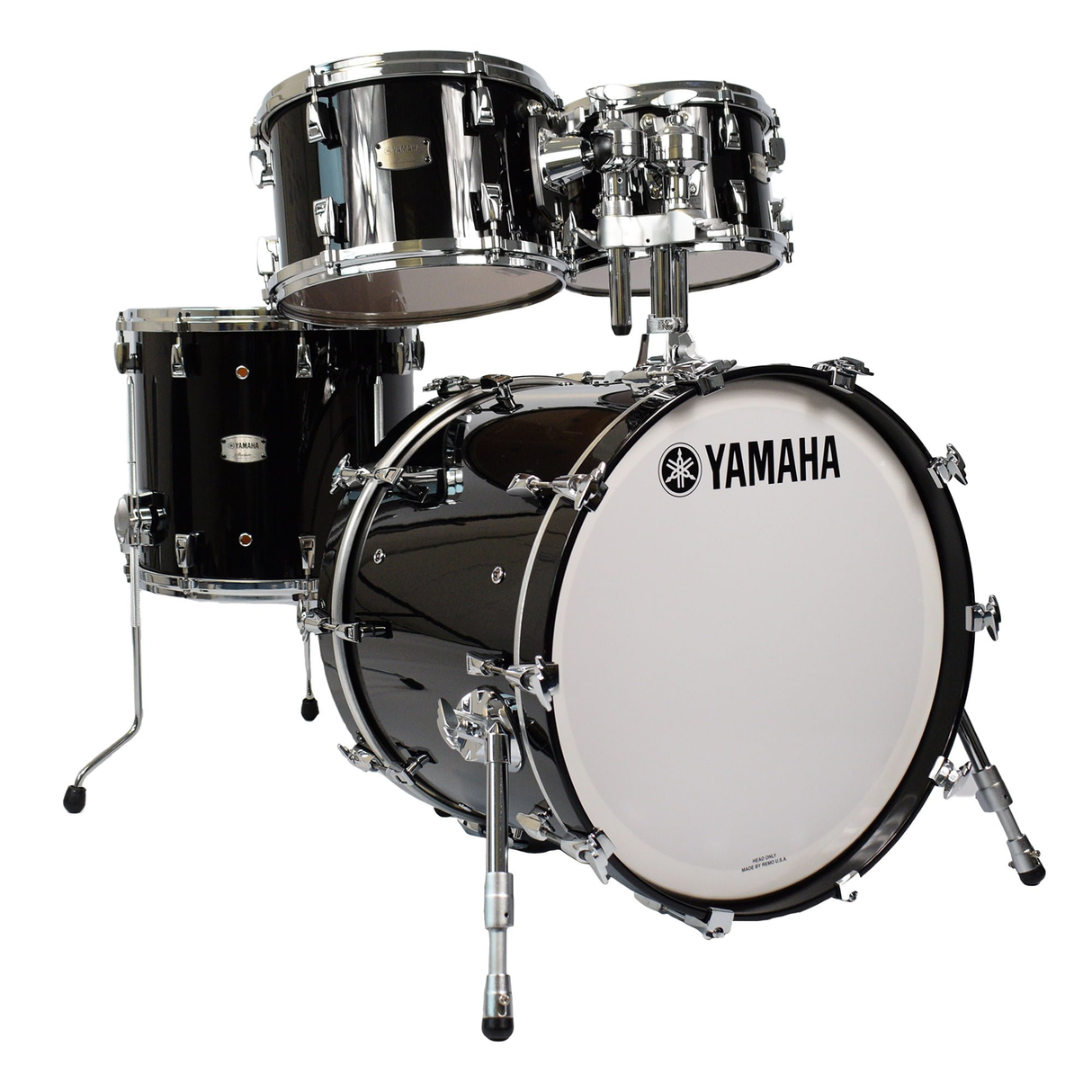 Yamaha Absolute Hybrid Maple 4-Piece Shell Pack - Solid Black