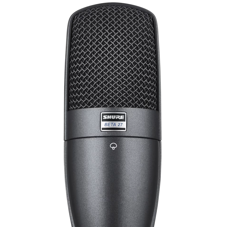 Shure BETA 27 Side-Address Condenser Instrument Microphone - New,Black