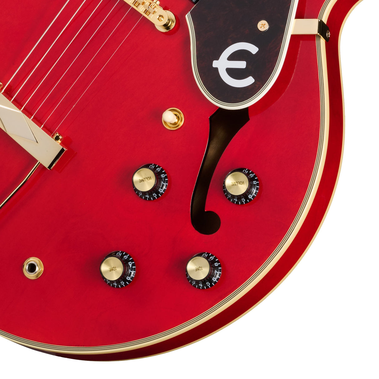 Epiphone Masterbuilt Gem Archer Sheraton Singature Semi-Hollow Electric Guitar - Cherry Red