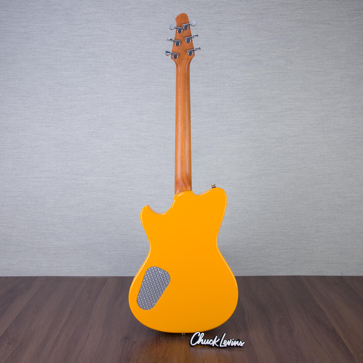 Powers Electric A-Type Electric Guitar - Signal Yellow - #B058