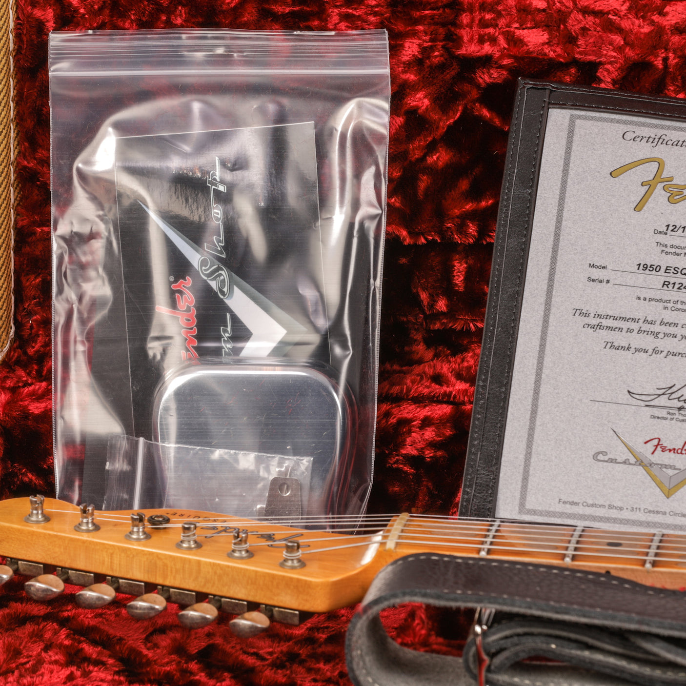 Fender Custom Shop 1950 Esquire Heavy Relic Guitar - Aged Vintage White - CHUCKSCLUSIVE - #R124050