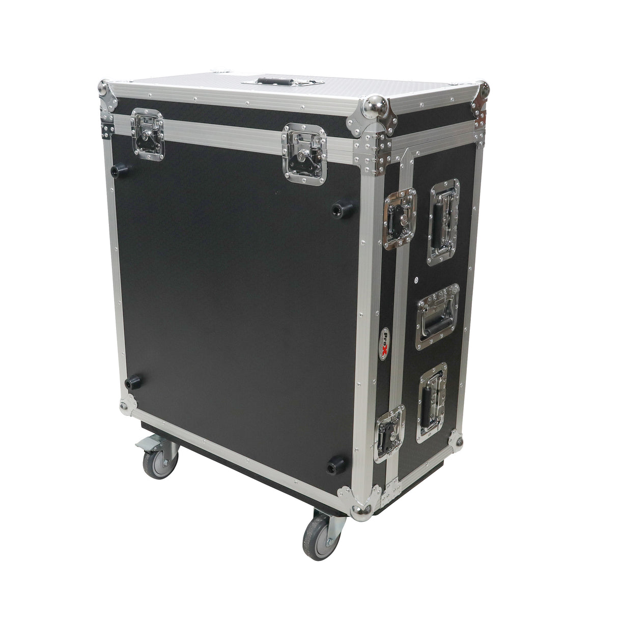 ProX XS-YDM7COMPACTEXDHW ATA Digital Audio Mixer Flight Case for Yamaha DM7 Compact Expansion Console with Doghouse compartment and Caster wheels