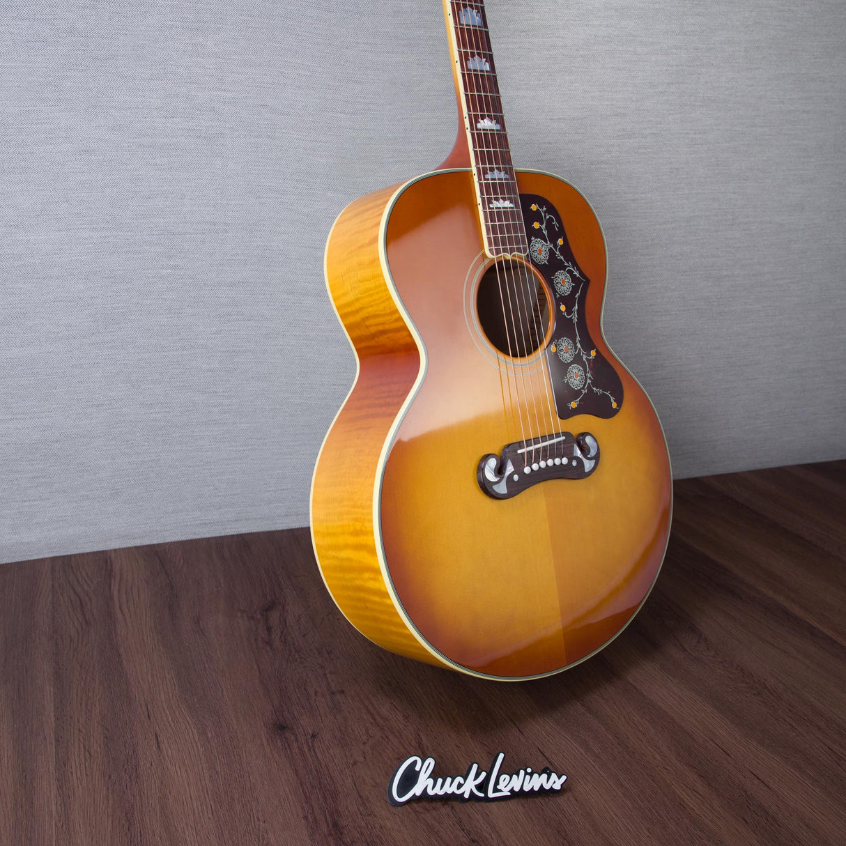 Gibson SJ-200 60s Original Maple/Sitka Spruce Acoustic Electric Guitar - Heritage Cherry Sunburst - #22895029