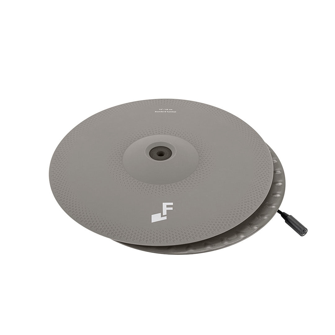 EFNOTE 14-Inch Electronic 2-Piece Hi-Hat Cymbal Pad - Warm Gray