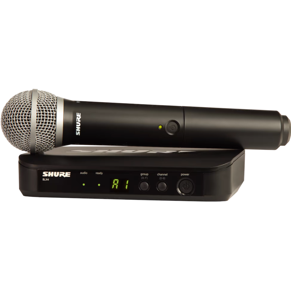 Shure BLX24/PG58 Handheld Wireless System with PG58, H9 Band - Open Box, Mint