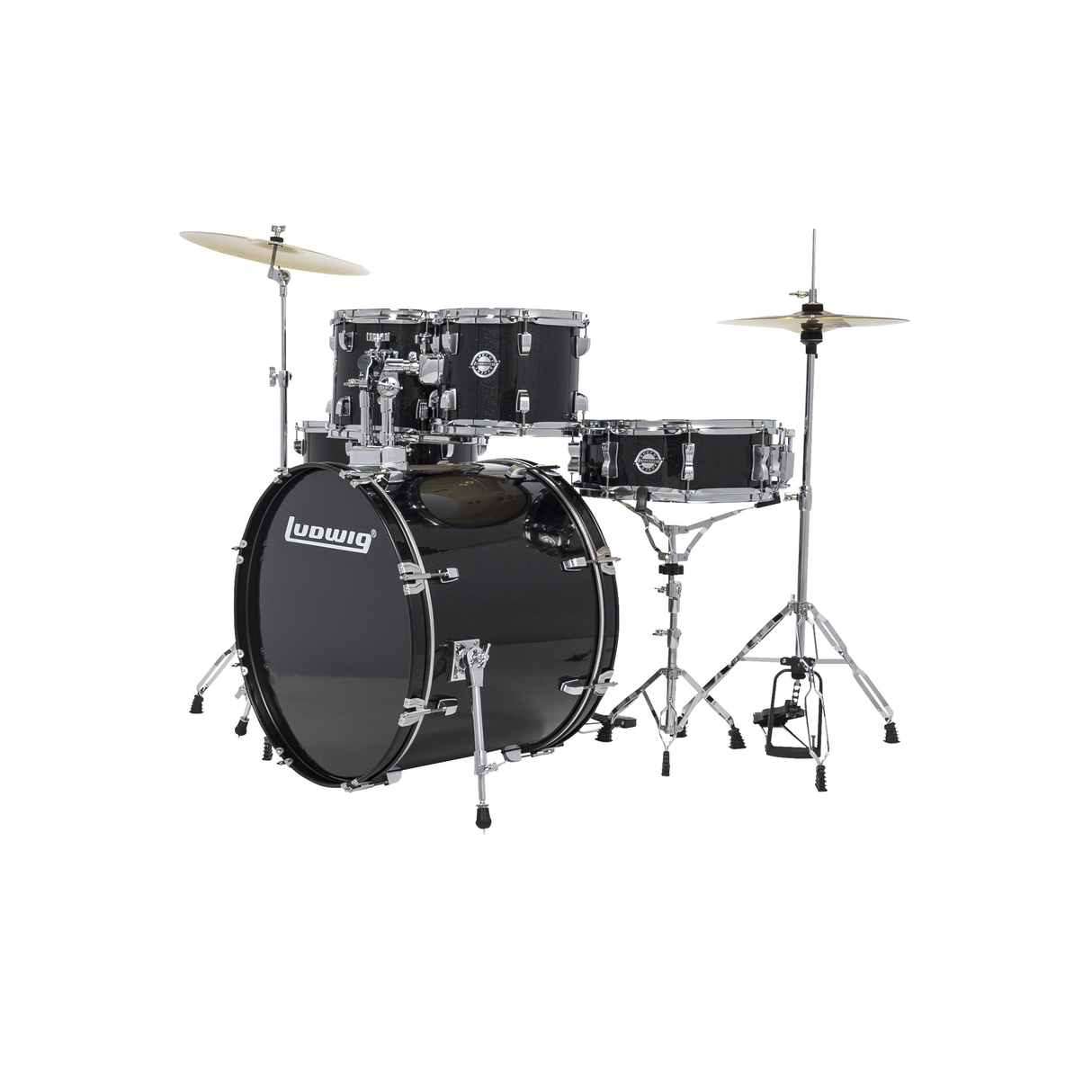 Ludwig Accent Drive Series 5-Piece Drum Kit - Black Sparkle