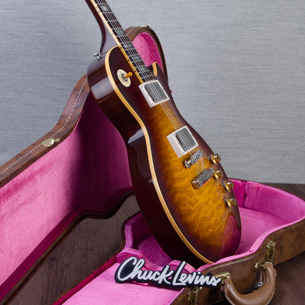 Gibson Custom Shop 1959 Les Paul Standard Reissue 5A Quilt Maple Top Electric Guitar - Faded Tobacco Sunburst - #960034