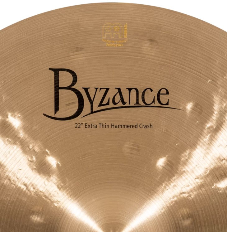 Meinl 22-Inch Byzance Traditional Hammered Crash Cymbal - Extra Thin