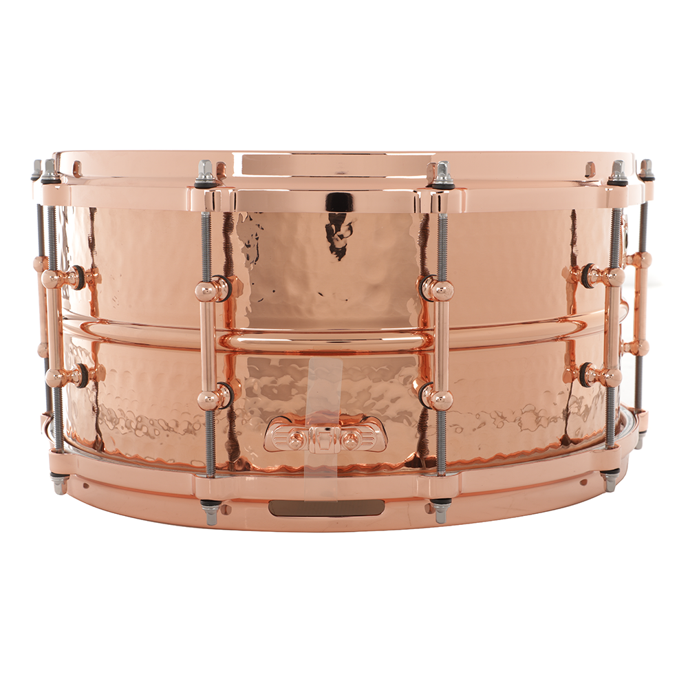 Ludwig Hammered Copperphonic 6.5x14 Snare Drum, Tube Lugs