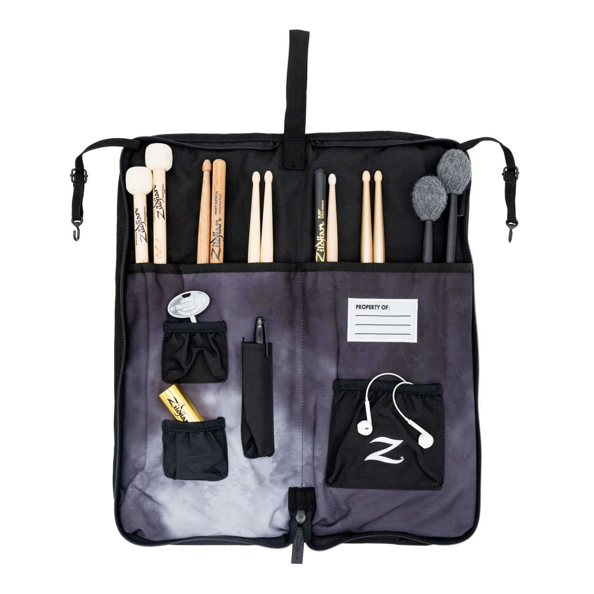 Zildjian Student Backpack and Stick Bag - Black Rain Cloud