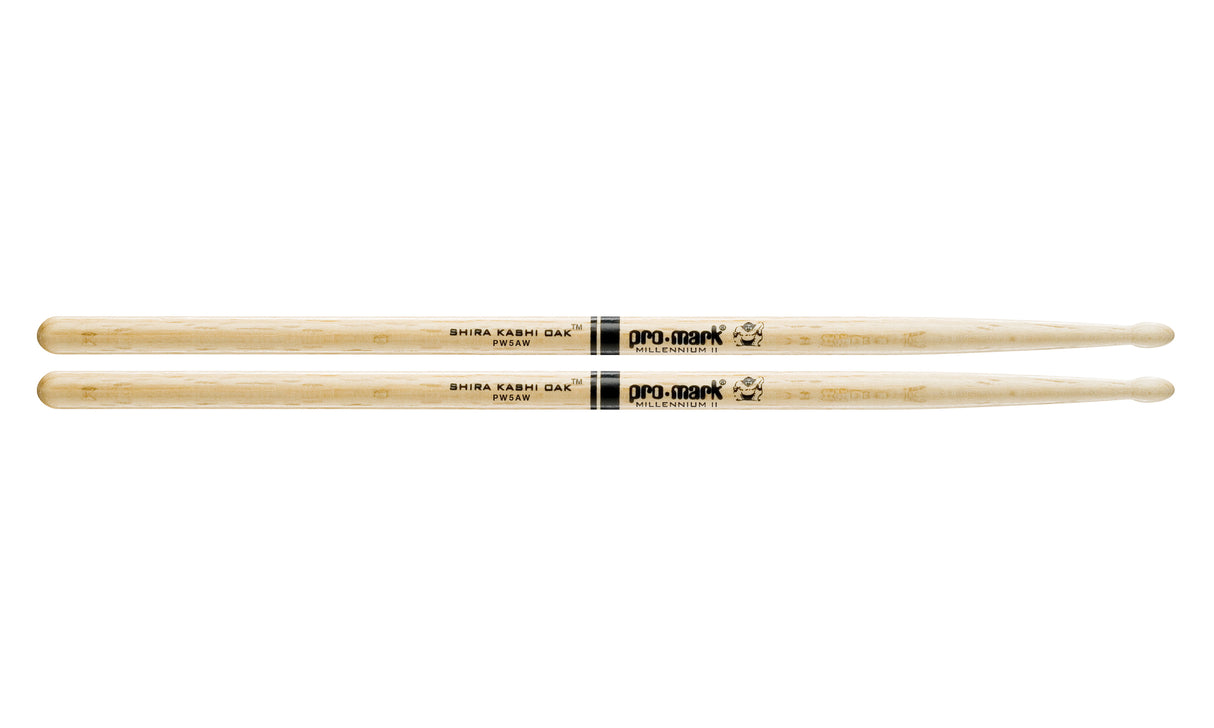 Promark PW5AW Shira Kashi Oak 5A Wood Tip Drumsticks