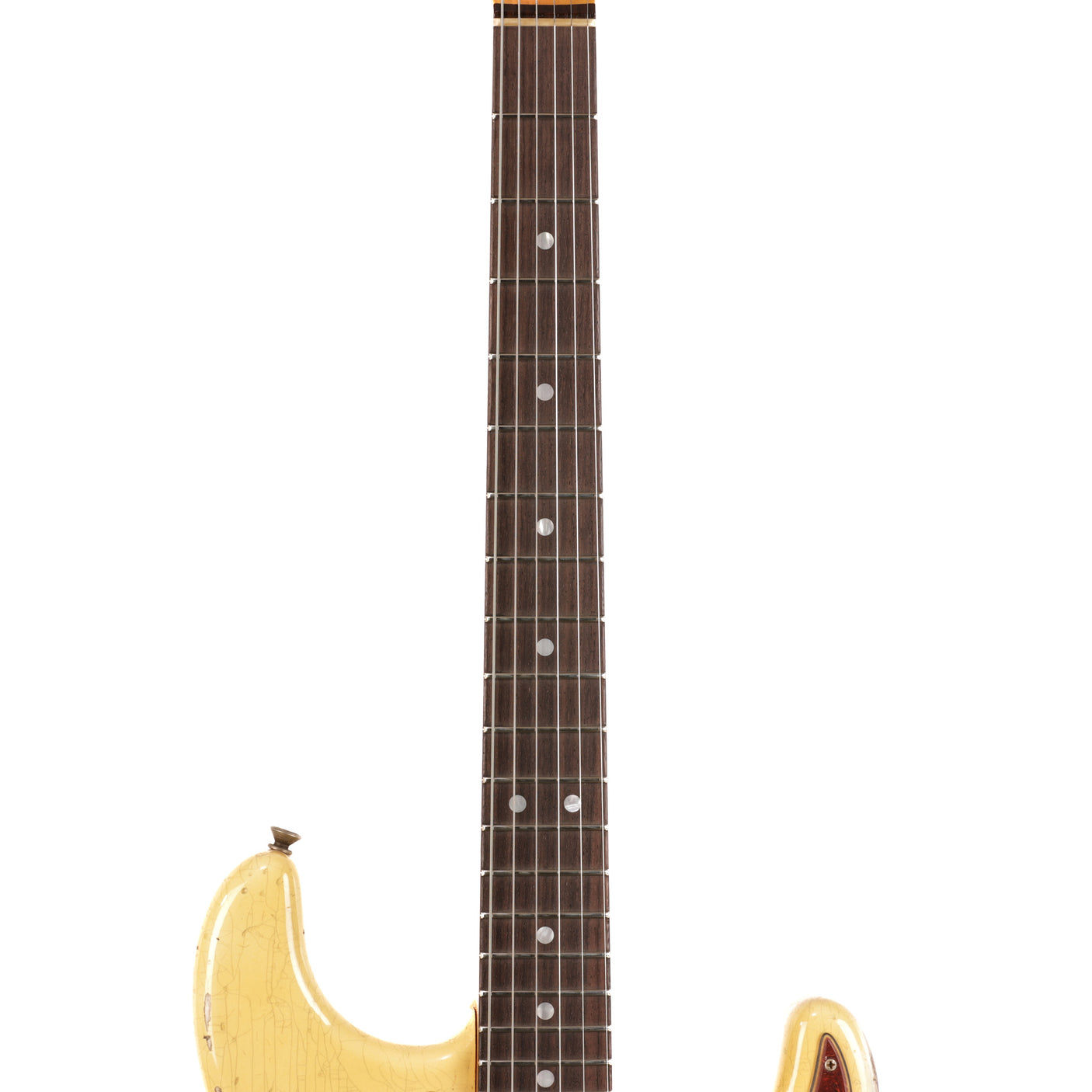 Fender Custom Shop 1969 Stratocaster Heavy Relic Guitar - Aged Vintage White - CHUCKSCLUSIVE - #R123333