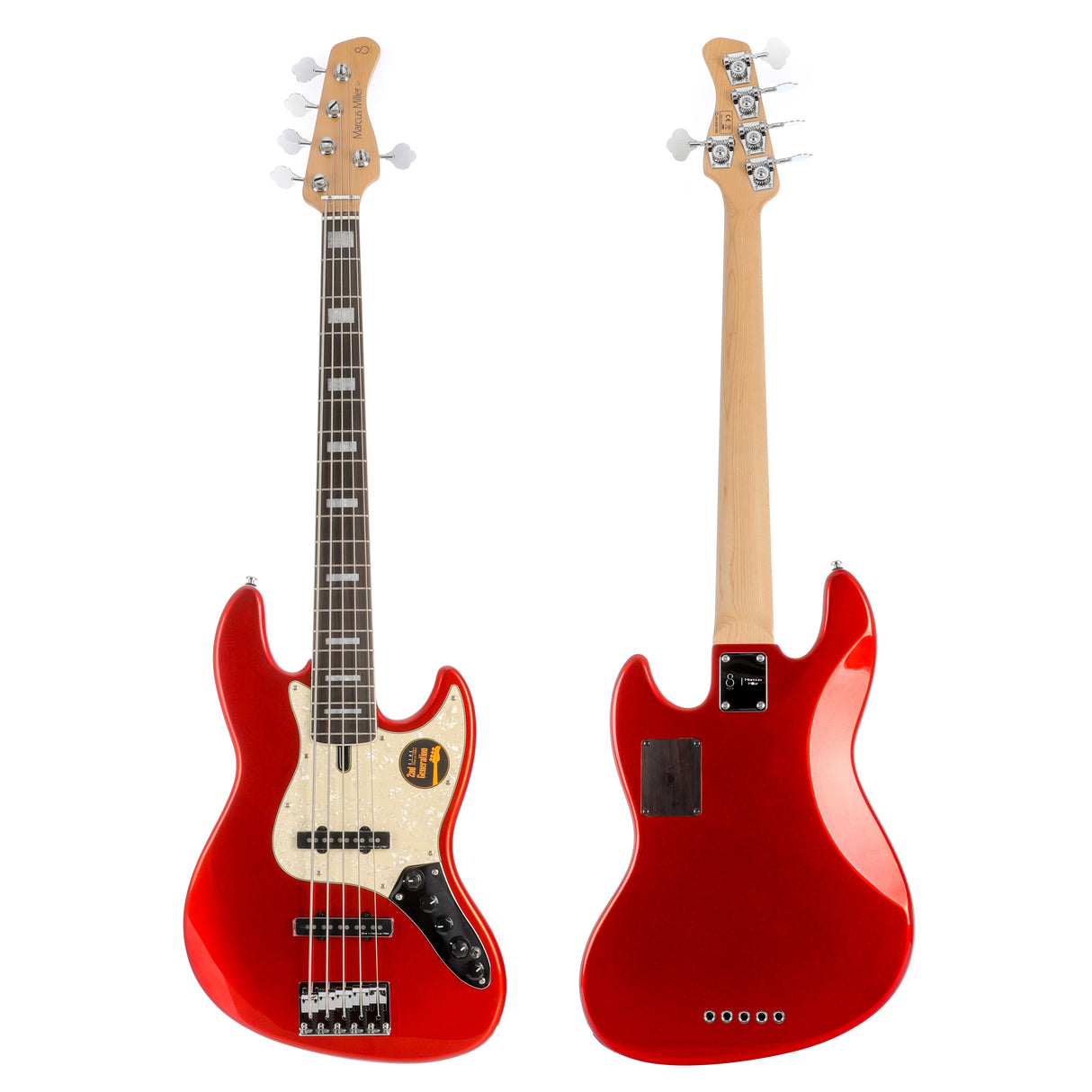 Sire Marcus Miller V7 Alder-5 Bass Guitar - Bright Metallic Red