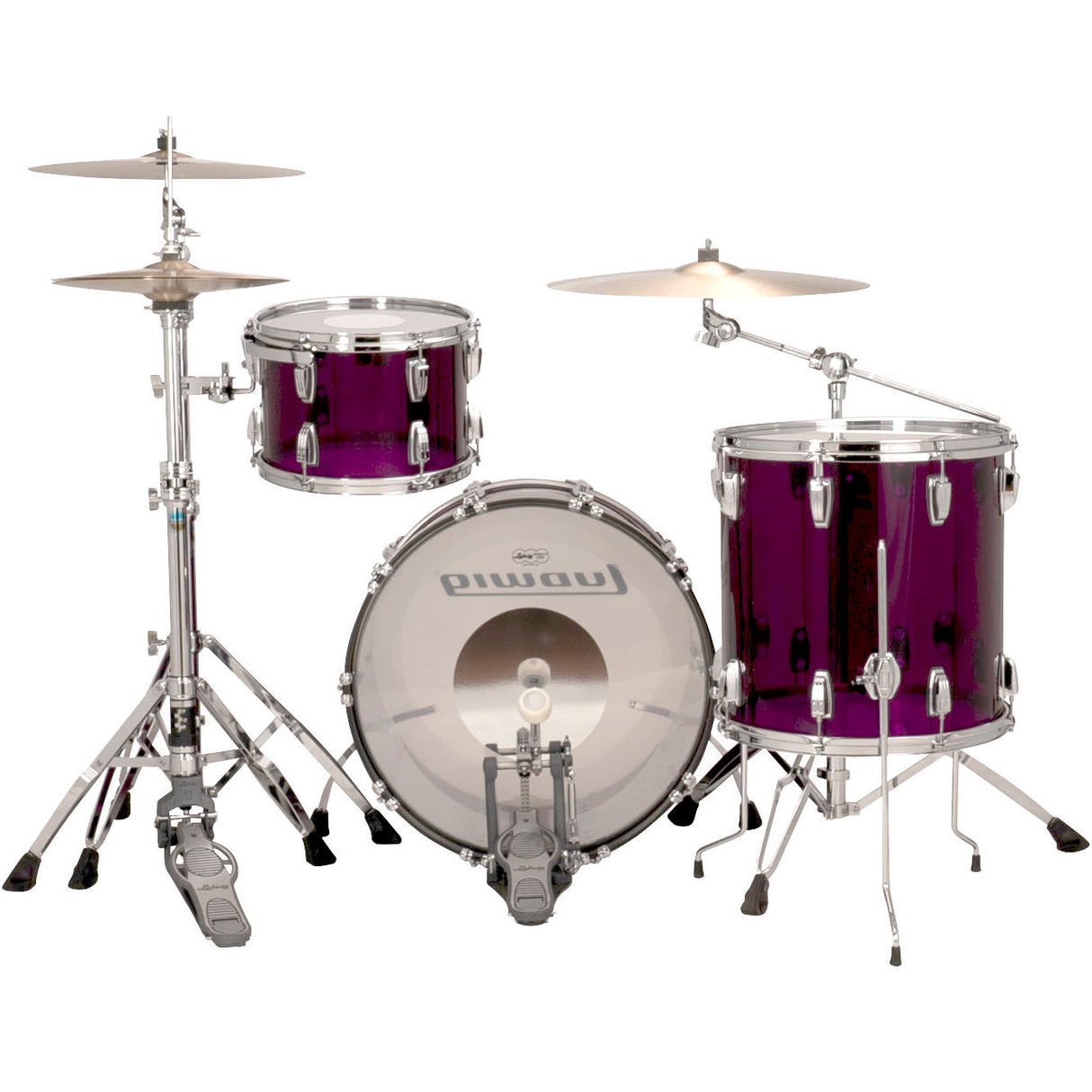 Ludwig Vistalite Fab Shell Pack with 22-Inch Kick Drum - Purple Acrylic