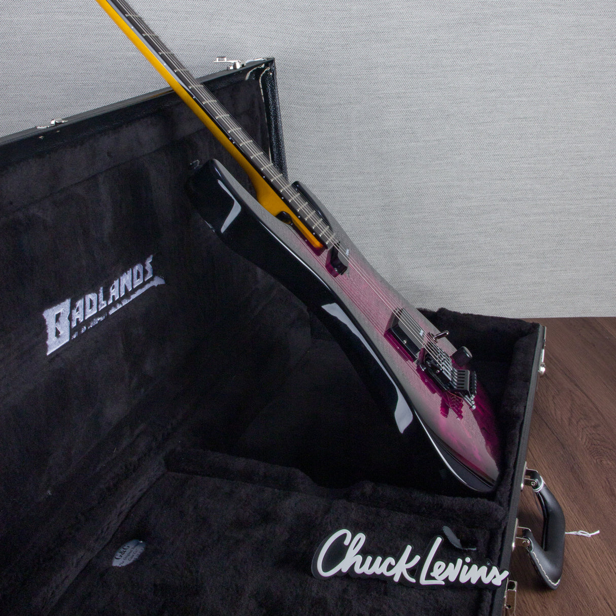 Badlands GX1 Holoflash HS Tremolo Electric Guitar - Holoflash Pink - #US23LPB2096