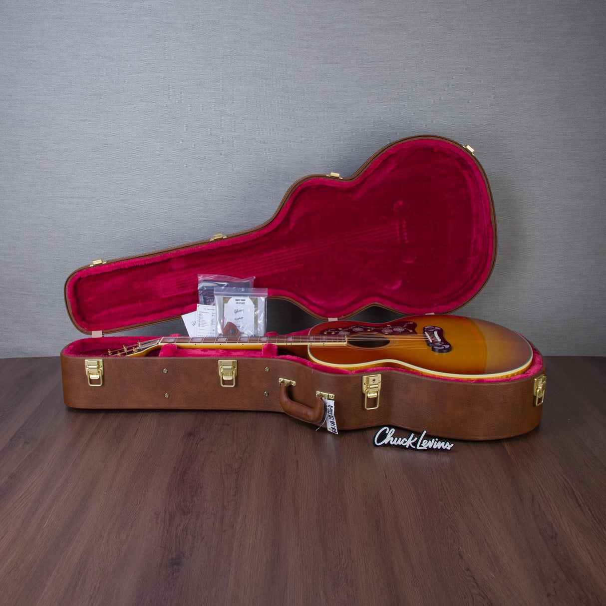 Gibson SJ-200 60s Original Maple/Sitka Spruce Acoustic Electric Guitar - Heritage Cherry Sunburst - #22895029