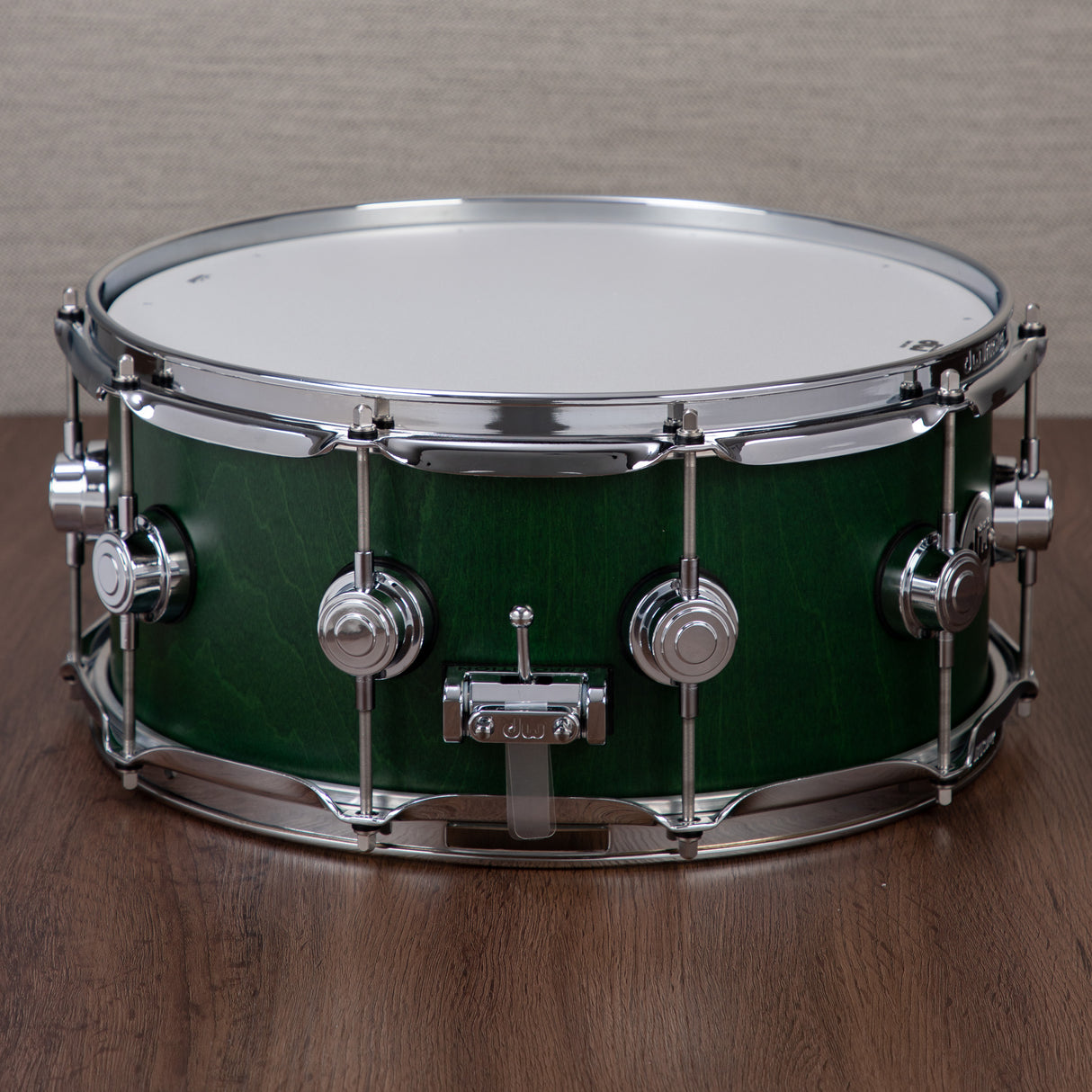 DW Collector's 333 Maple 6x14-Inch Snare Drum - Emerald Satin Oil