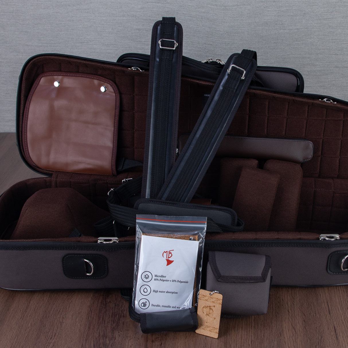 Marcus Bonna Tenor Trombone Case with Detachable Bell - Dark Brown