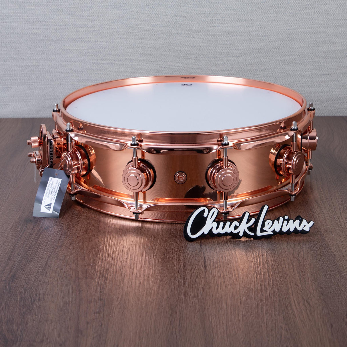 DW 4 x 14-Inch Collector's Copper Snare Drum - Copper Hardware