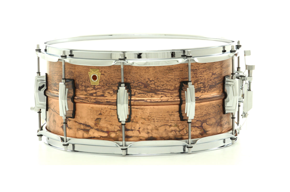 Ludwig 14" x 6.5" Copper Phonic Snare Drum Smooth Raw Copper Finish