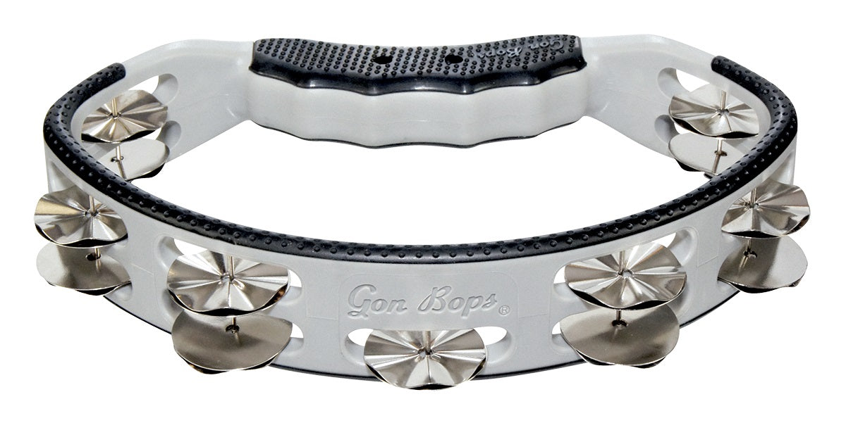 Gon Bops PTAMTR Tambourine w/ Trash Jingles - Silver