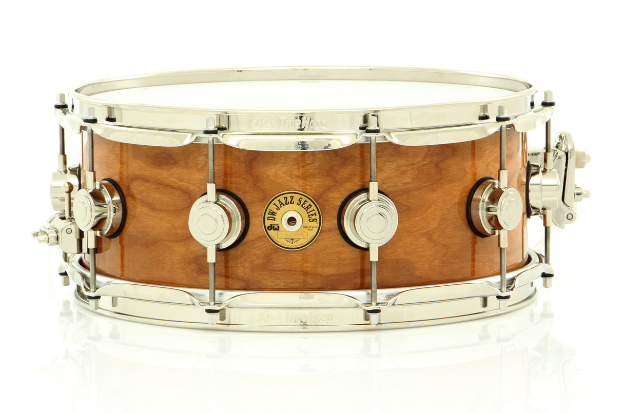 Drum Workshop 14" x 5.5" Jazz Cherry/Gum Series Snare Drum Natural Lacquer With Nickel Hardware