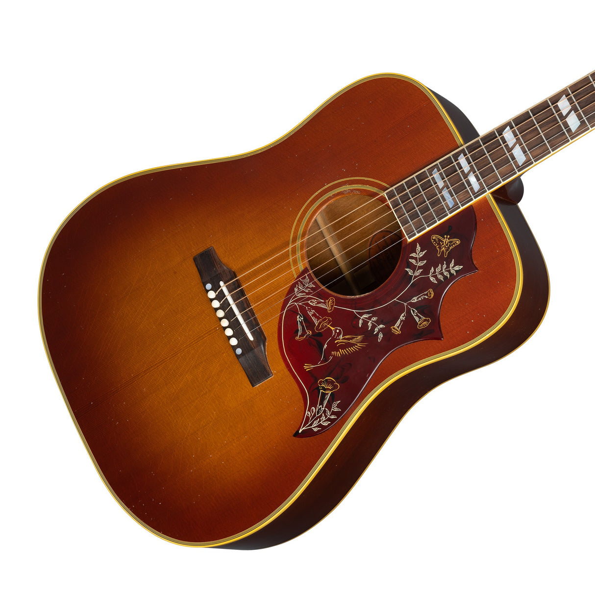 Gibson Murphy Lab 1960 Hummingbird Heritage Light Aged Acoustic Guitar - Heritage Cherry Sunburst