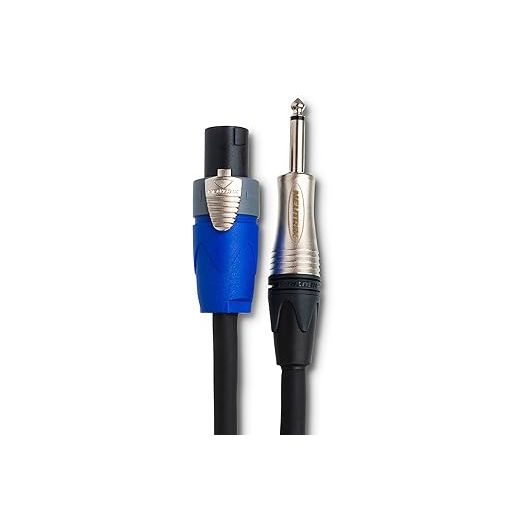 Hosa SKT-205Q 5-Foot Edge Speaker Cable Neutrik SpeakON to 1/4 Inch