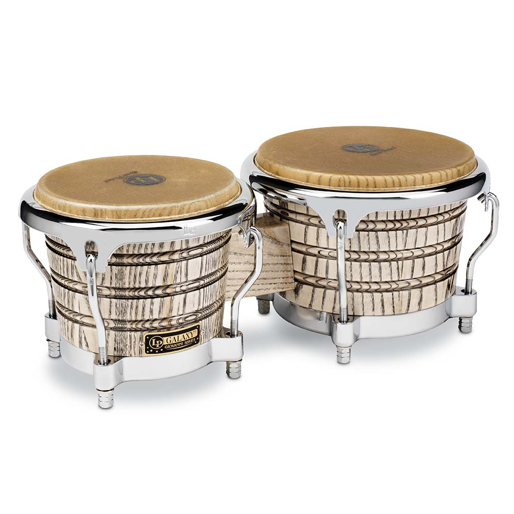 LP Galaxy Giovanni Hildalgo Signature Bongos - Natural with Chrome Hardware