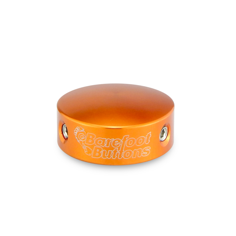 Barefoot Buttons V1 Standard Footswitch Button, Orange - For Common 3PDT Switches