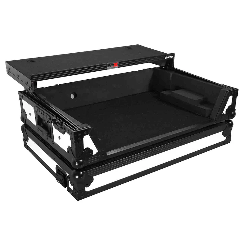 ProX XS-DDJFLX10WLT-WH Flight Style Road Case with Laptop Shelf for Pioneer DDJ-FLX10
