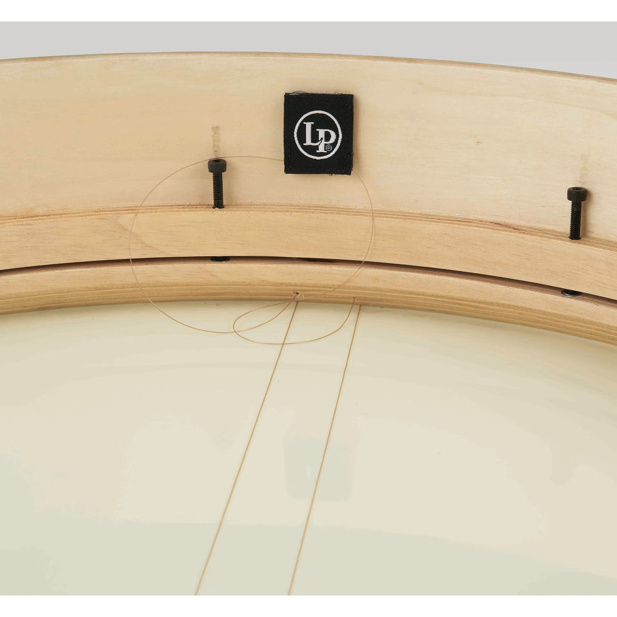 LP 20 x 4-Inch Tunable Bendir Frame Drum - Black-to-Natural Fade