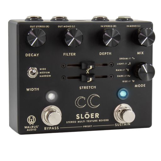 Walrus Audio SLÖER Stereo Ambient Reverb Effects Pedal - Black