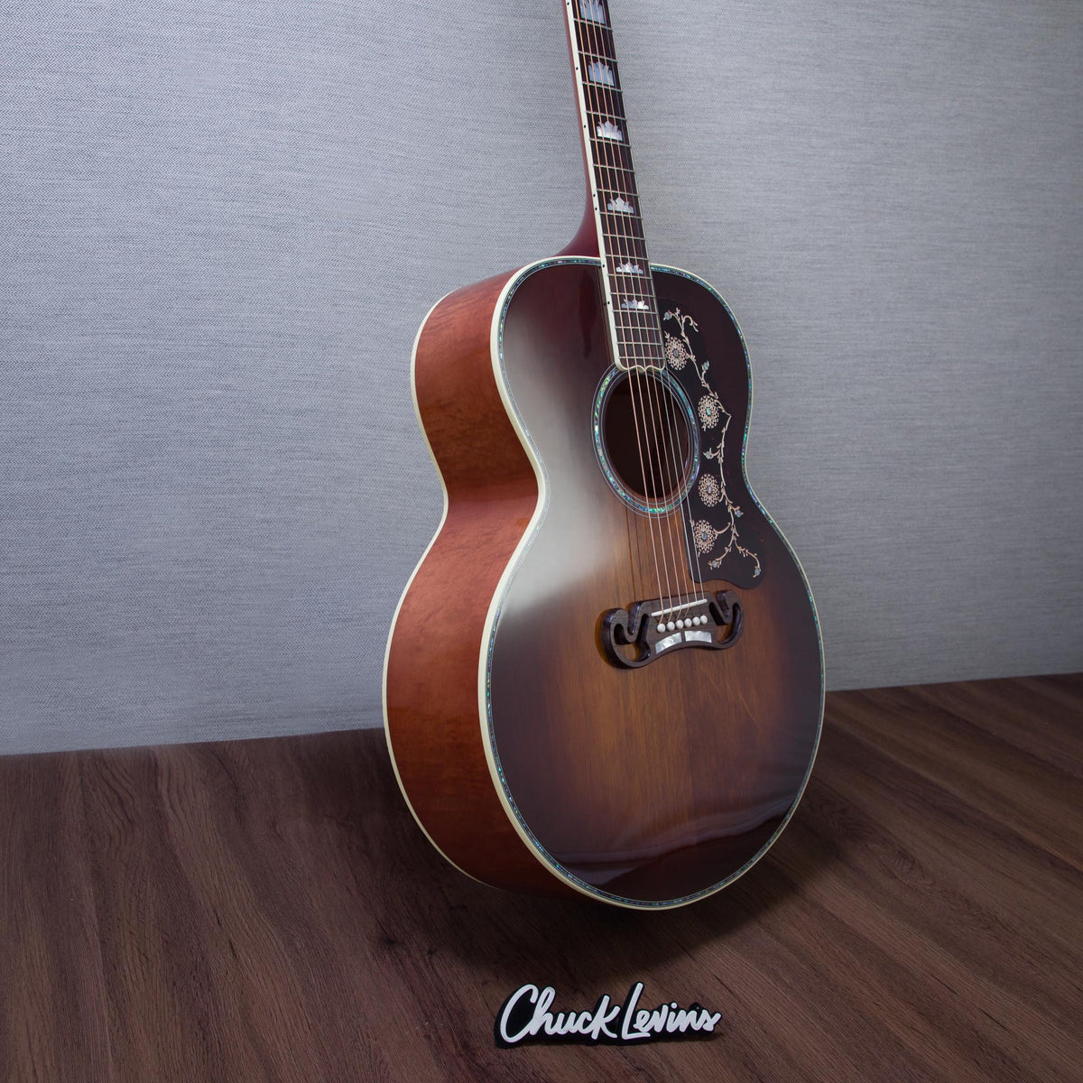 Gibson Limited Edition Custom Shop SJ-200 Anniversary Maple/Bearclaw Sitka Spruce Acoustic Electric Guitar - Cremona Burst - #22176037