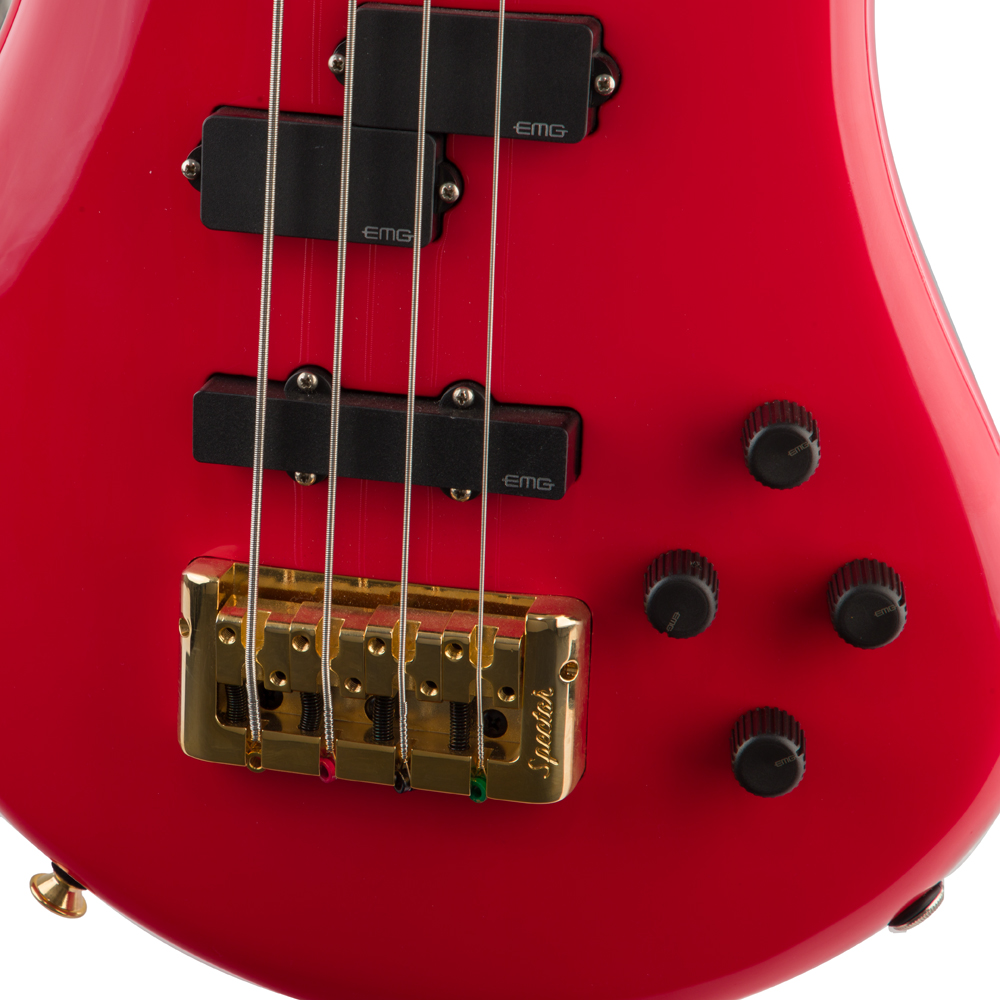 Spector Euro 4 Classic Bass Guitar - Solid Red - #21NB16614