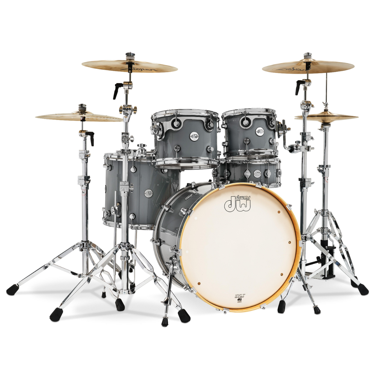 Drum Workshop Design Series Maple 22" 5-Piece Shell Pack - Steel Gray - New,Steel Gray