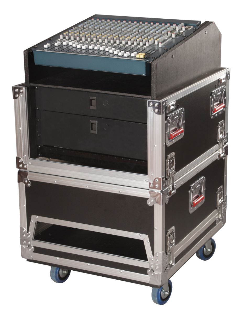 Gator Cases G-TOUR-GRC-1406 14U Top, 6U Bottom Audio Road Console Rack - New