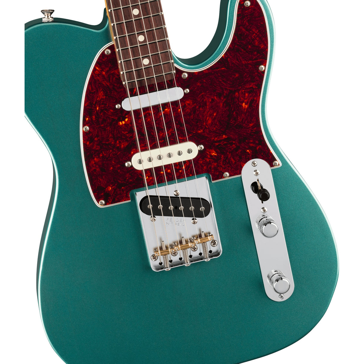 Fender American Professional Hotshot Telecaster Electric Guitar, Rosewood Fingerboard - Faded Sherwood Green Metallic