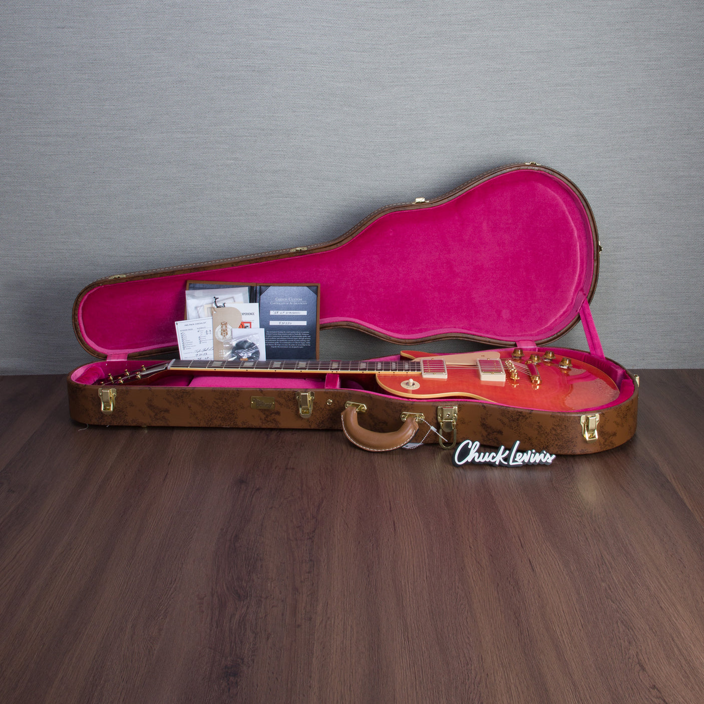 Gibson Custom Shop 1958 Les Paul Standard Reissue, Gold Hardware - Watermelon King/Gloss - CHUCKSCLUSIVE - #831320