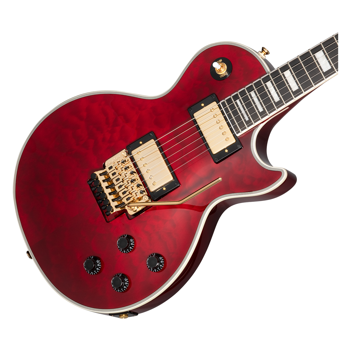 Epiphone Alex Lifeson Les Paul Custom Axcess Electric Guitar - Ruby Red - Mint, Open Box
