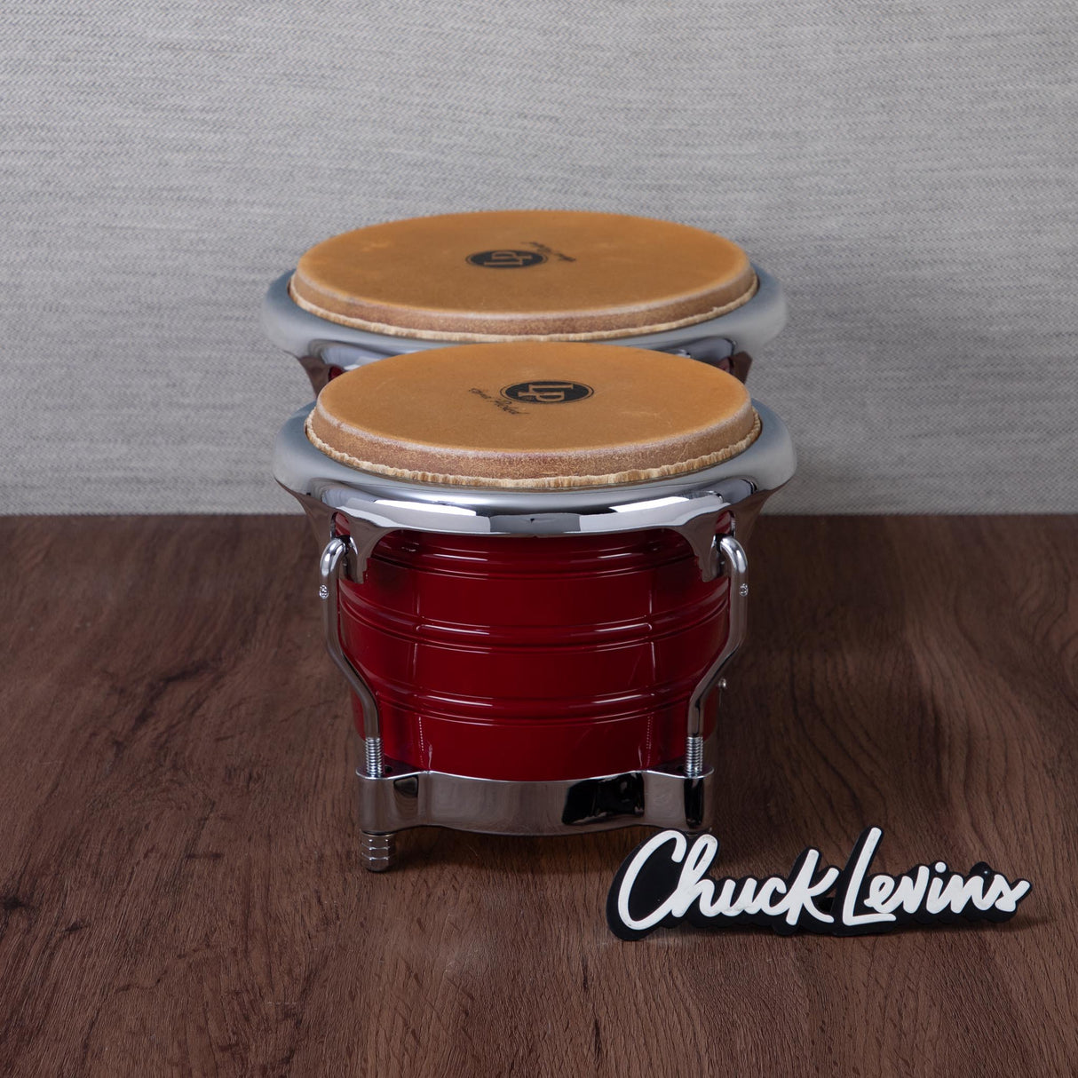 LP Generation II Bongos - Wine Red with Chrome Hardware