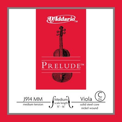 D'Addario Prelude Viola Single C String - Medium Tension J914 MM