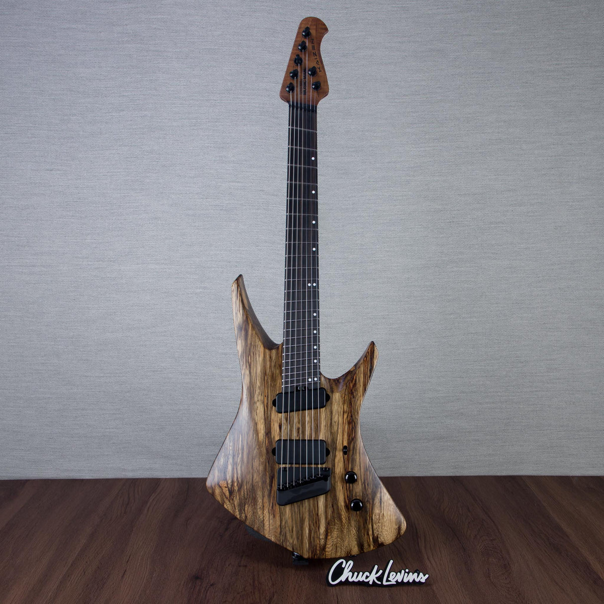 Ernie Ball Music Man Limited Edition Kaizen 7 7-String Electric Guitar - Black Limba - #S12150